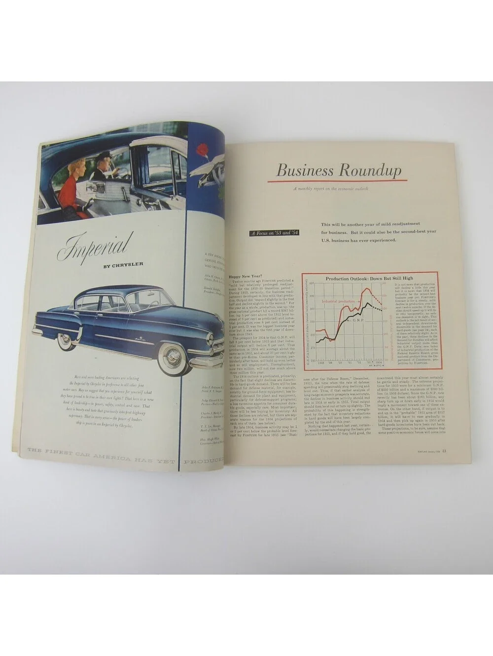 Vintage FORTUNE Magazine January 1954 Crown Zellerbach Democrats General Motors